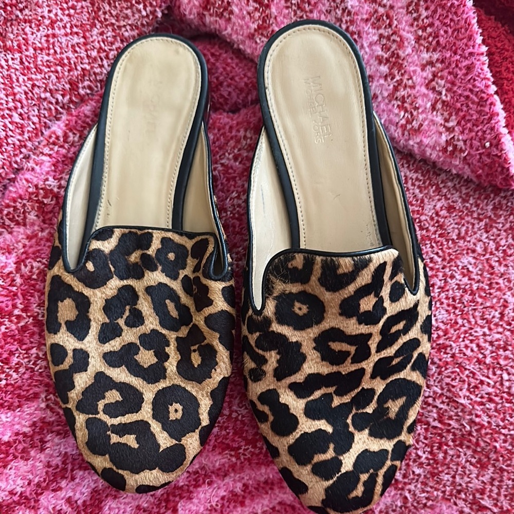Michael Kors Leopard Print Women's Mules
